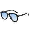  Vintage Double Bridges Pilot Men Sunglasses Fashion Shades UV400 Women Tea Sun Glasses