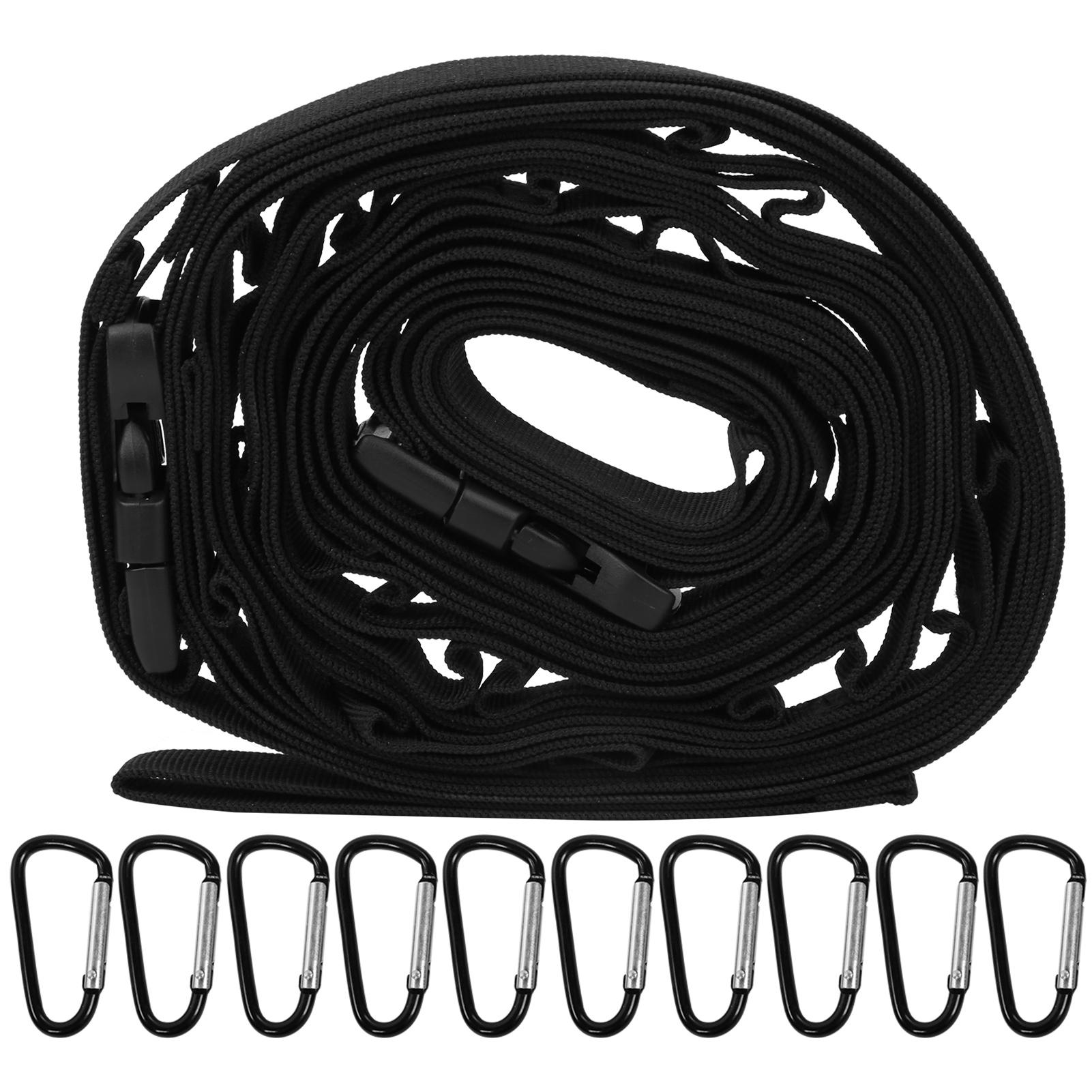 Outdoor Camping 19 Loops Hanging Rope Adjustable Picnic Storage Lanyard Strap With Hooks