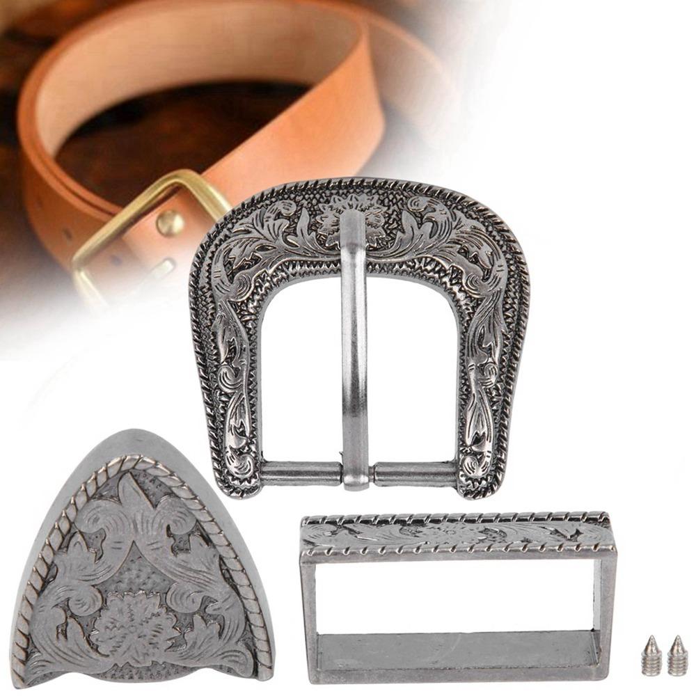 Antique Silver Alloy Waist Buckle Vintage Style Handmade Belt Buckle Western Wear