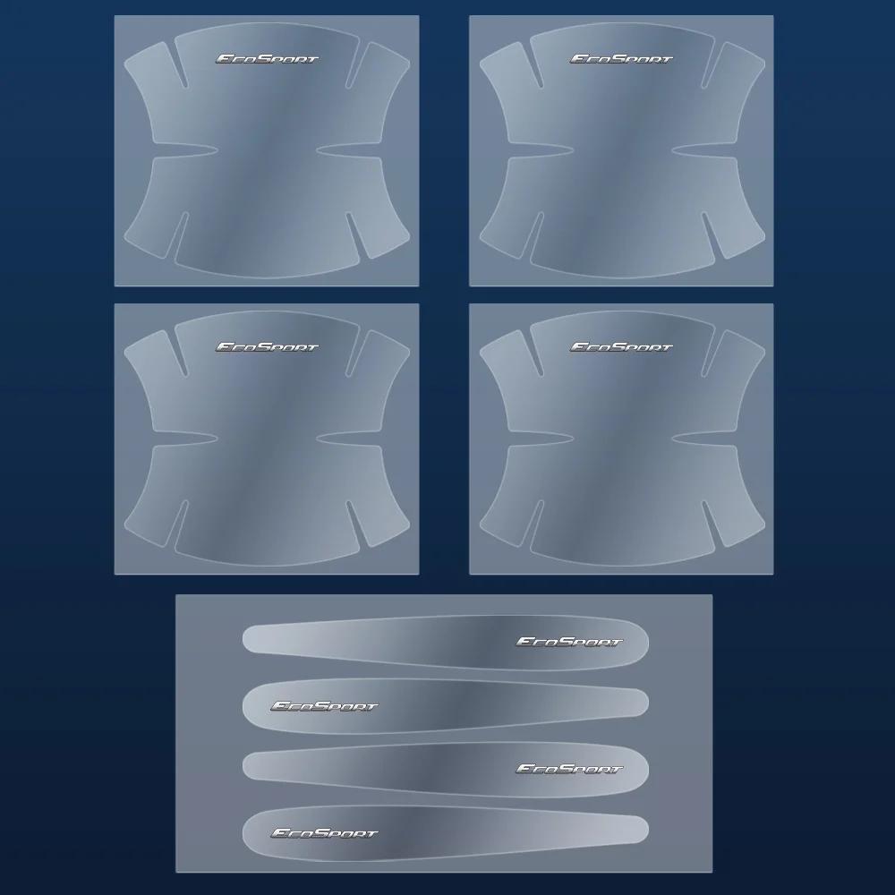 New 2026 Car Sticker 8pcs Transparent Car Door Handle Protector Film Sticker Anti Scratch Decal For Ford Fiesta Mondeo Fusion Ex