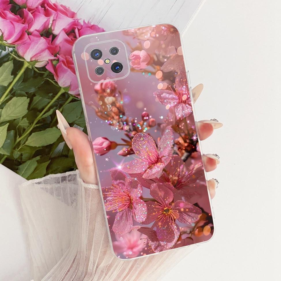 Clear For Oppo Reno 4Z 5G Case CPH2065 Cute Cat Fashion Butterfly Funny Painted Cover For Oppo Reno4 Z 5G Phone Casing