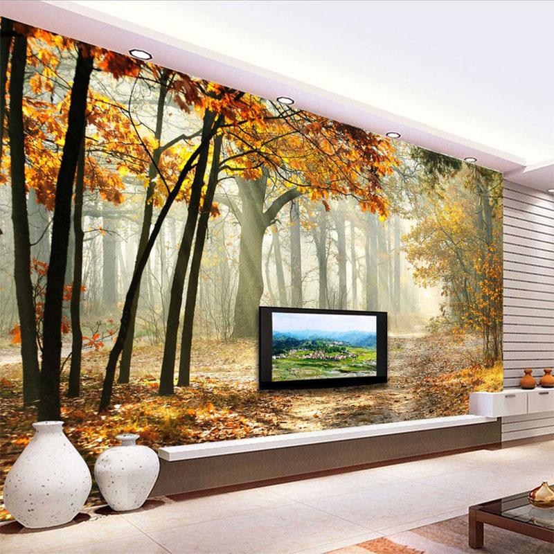 Modern Forest 3D Wall Mural Living Room Bedroom Dining Room Romantic Photo Wallpaper Home Decor Wall Painting