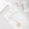 New European and American Jewelry Fashionable Alloy Moon Pendant Niche and Versatile Sun Set Diamond Necklace Star Necklace