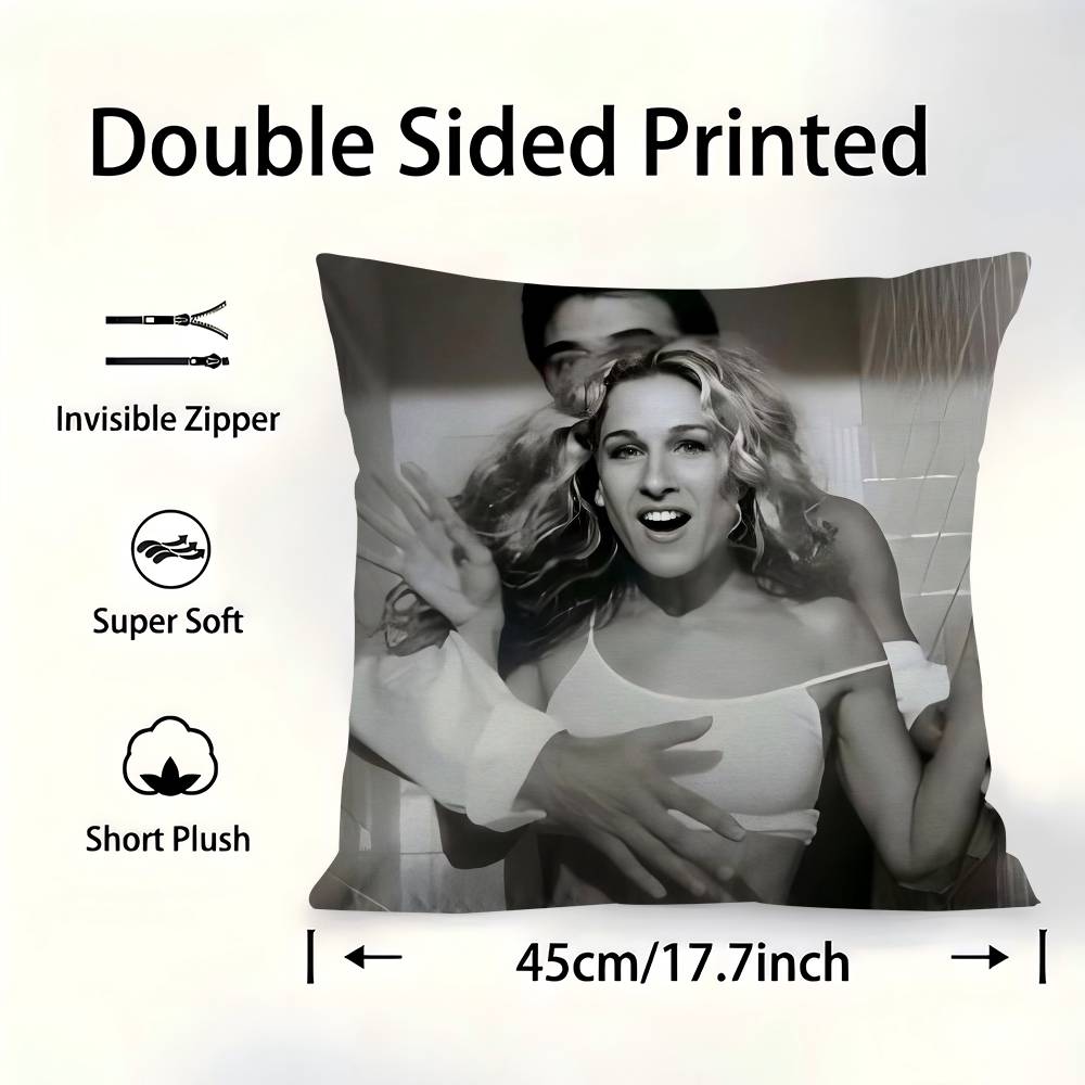 Sex And The City TV Series Pillowcase Toon Gift Cushion Cover Bedroom Home Sofa Chair Seat Decor Pillow Case