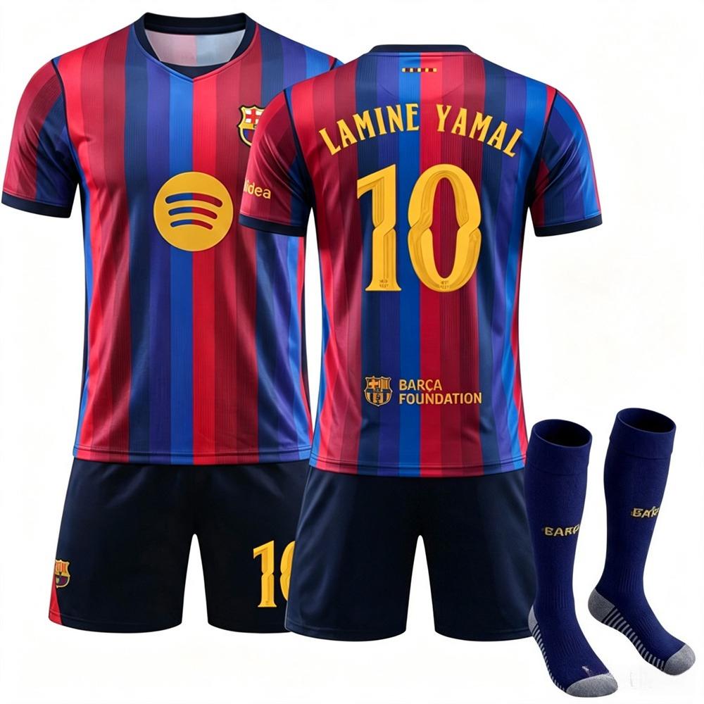 2627 Pedri Trikot Sport Barcelona Heim Fußballuniform Champions League Version Nein. 10 Yamal Messi Anzug