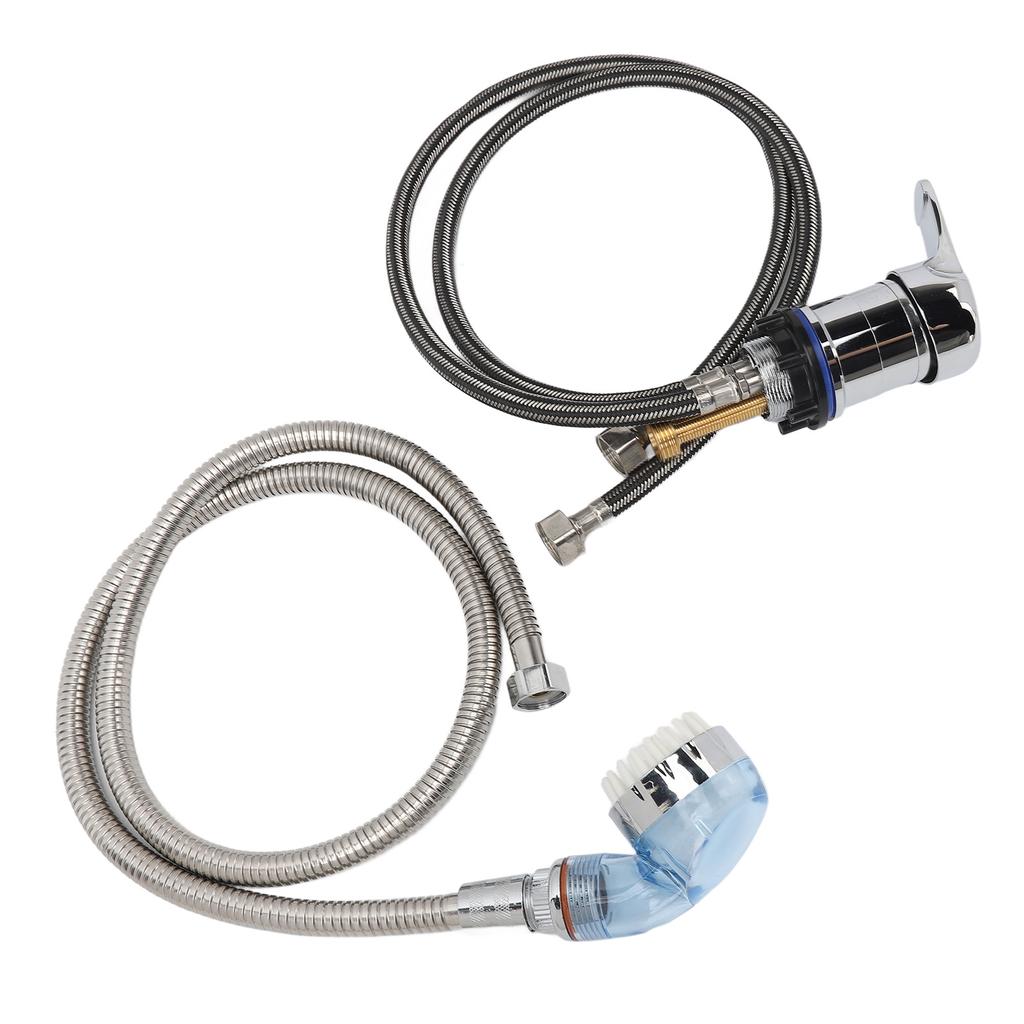 Salon Shampoo Bowl 70cm Faucet Sprayer Kit with 120cm Hose Mixing Valve Salon Basin Sprayer Set