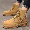Martin boots men's boots autumn and winter new British style high-top boots versatile retro big yellow boots men's leather boots