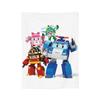 R-Robocars P-Polis Flannel Blanket Helly Awesome Throw Blanket For Bed Sofa Couch 150*125Cm Bedspreads,