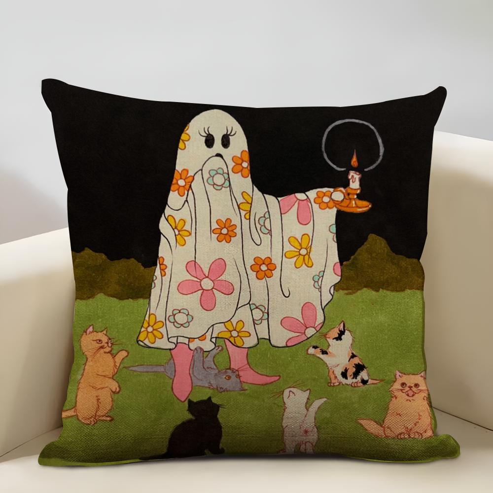 MarisolMuro Arbeitskissenbezug Haushaltsdekoration Leinen Sofakissenbezug: Hautfreundlich & Atmungsaktiv mit unsichtbarem Reißverschluss