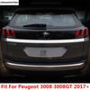 Rear Trunk Tailgate Door Molding Garnish Strip Decor Cover Trim For Peugeot 3008 3008GT 2017 -  Stainless Steel Accessories