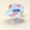 Children dinosaur boys and girls cute spring and summer outdoor sunscreen sunshade basin hat infant printed bucket hat