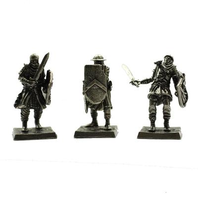 1/3pcs Mediaeval Legion Knight Soldiers Model Toy Figurines Miniatures Pure Copper Men Gifts Desktop Ornament Decoration Crafts