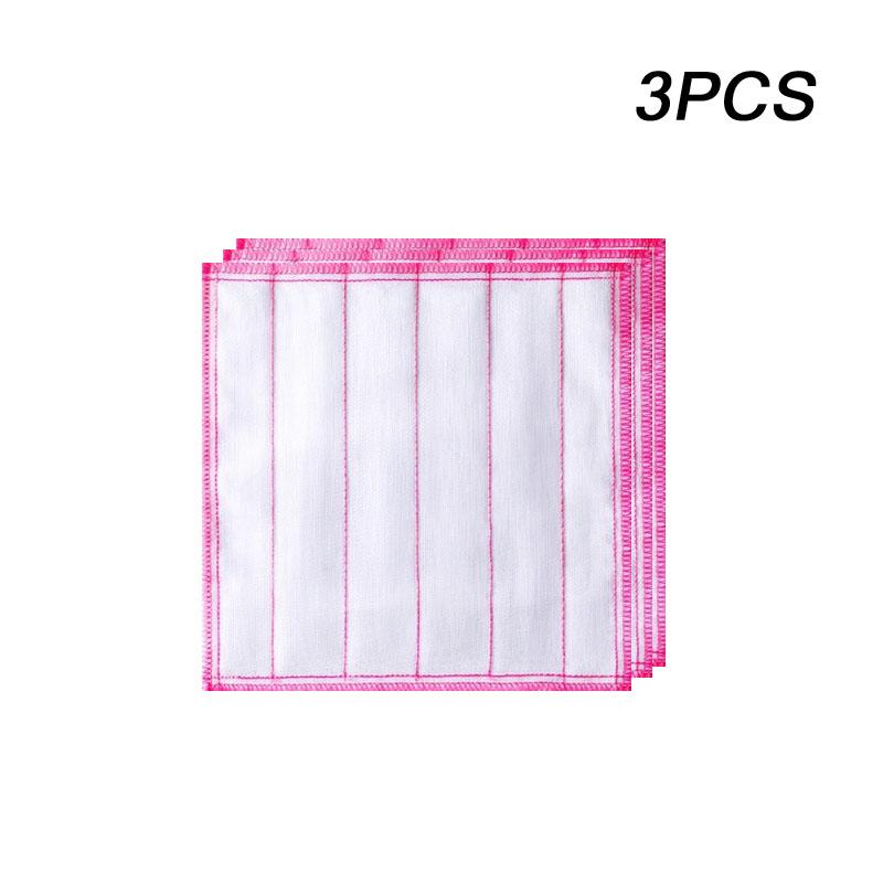 

3/5/10Pcs Kitchen Towels Cotton Dishcloth Super Absorbent Non-stick Oil Reusable Cleaning Cloth Kitchen Daily Dish Towels