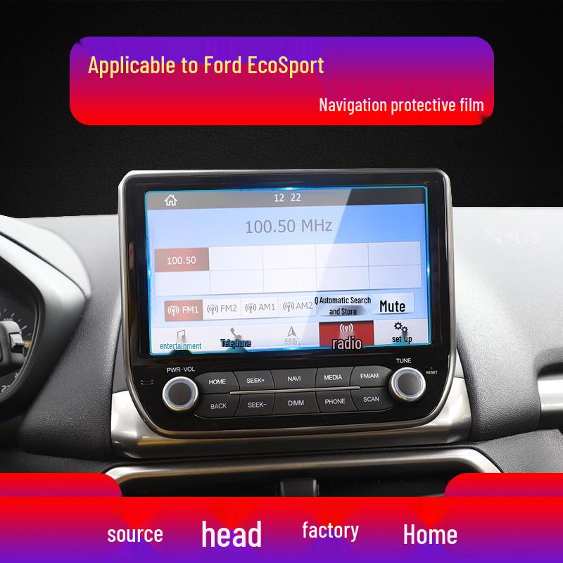 

Защитная пленка для навигационного экрана Ford Ecosport: Закаленная пленка для центральной консоли и приборной панели. Soft Film