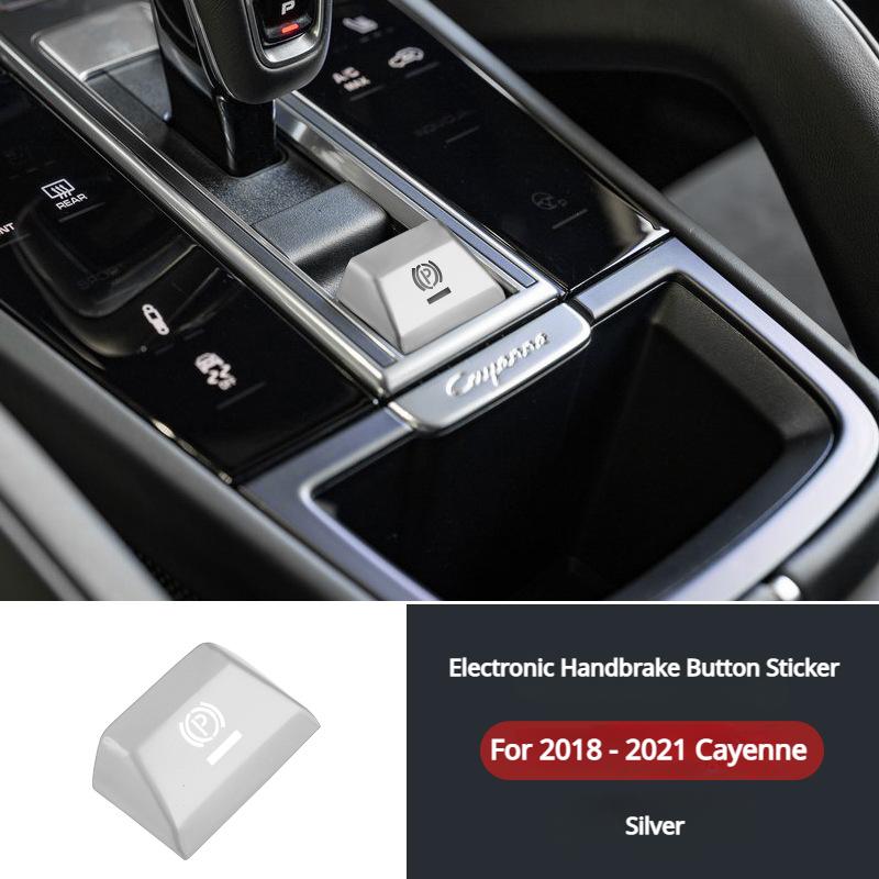 Bilstyling P-växel Parkeringsbroms Handbroms Dekorationsskydd för Porsche Macan 2014-2018 Cayenne 2018-2025 Palamela 971 2017-2025