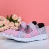 Sapatos Tecidos com Elástico Leve para Mulheres de Meia-Idade e Idosas, Tamanho Grande 42-43, Sapatos Casuais Planos para Mãe.