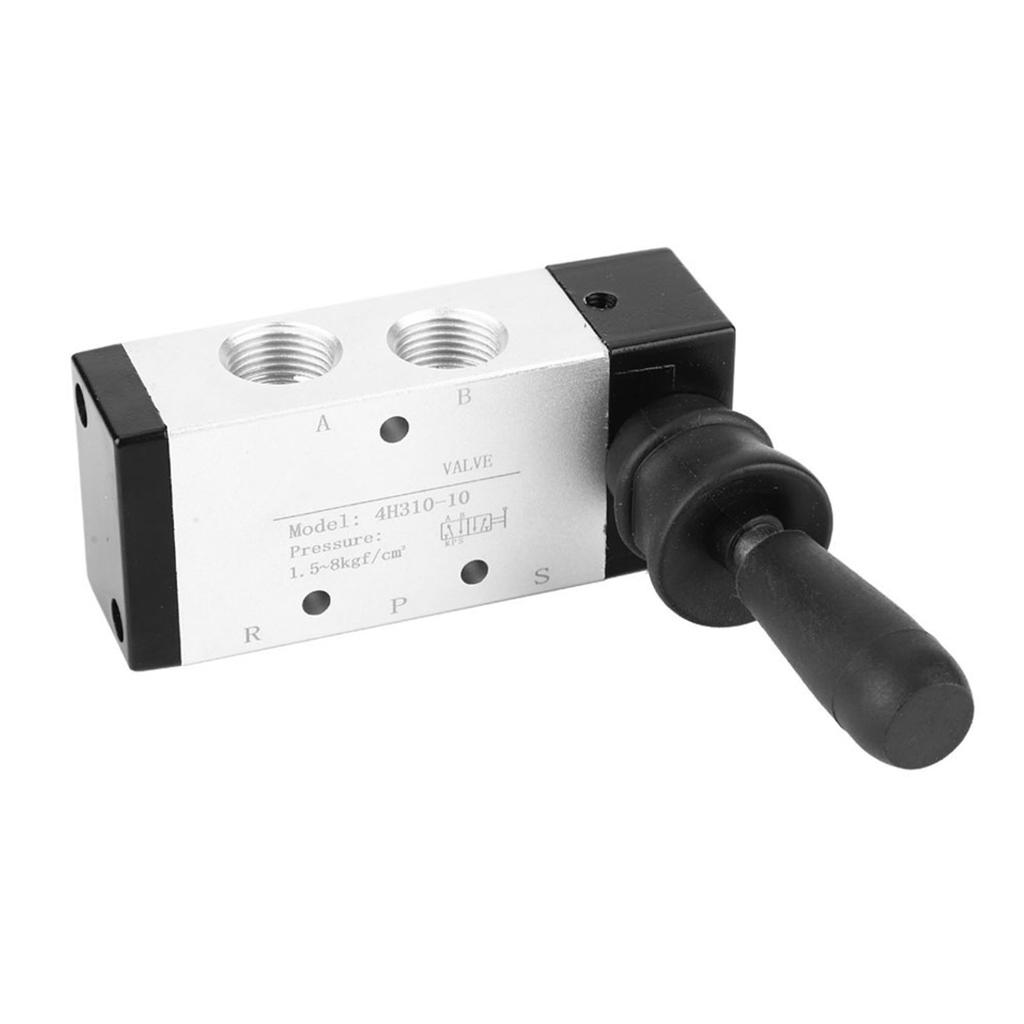 Pneumatic Manual Control Valve 5 Port 2 Position Hand Lever Valve 0~0.8Mpa (4H210-08)
