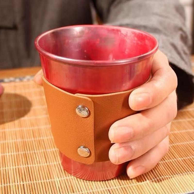 Vintage měděný hrnek na Moscow Mule, přenosný pro kempování venku, ručně vyráběné šálky na nápoje, sklenice na pivo, hrnek na pití 300 ml, šálek na čaj