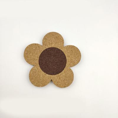 Posavasos de Madera con Forma de Flor Estilo Nórdico Posavasos de Corcho con Forma de Flor Tapete Aislante de Cocina Mesa de Comedor