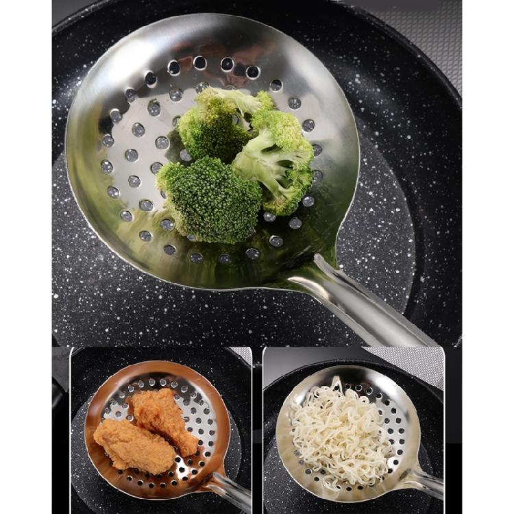 Stainless Steel Strainer Spoon Kitchen Colander Spoon Filter Strainer Food Scoops Perforated Skimmers Colander