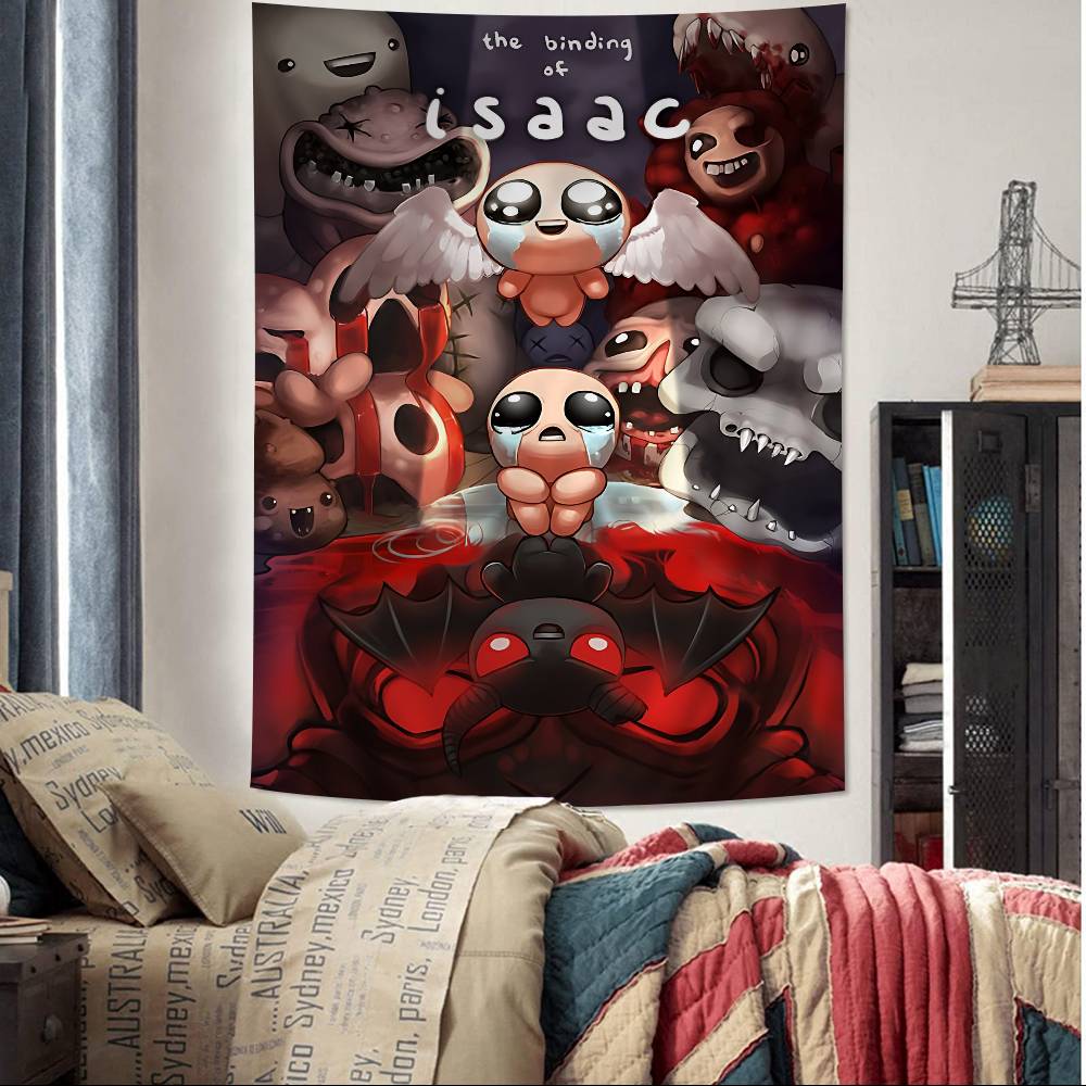 The Binding Of Isaac Classic Vintage Anime Cartoon Tapestry Home Decoration Hippie Bohemian Decoration Divination Home Decor