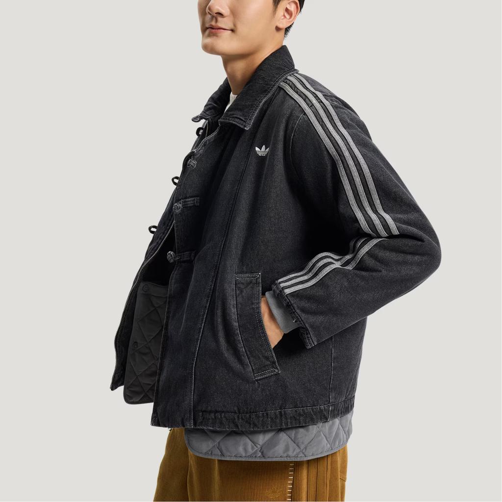 Adidas Originals New Year FW25 Pad Jacket CNY New Chinese Style Warm Woven Denim Sports Cotton Jacket Unisex jackets KR5066