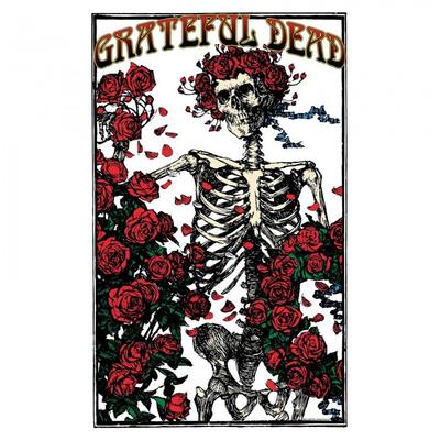 Grateful Dead Skeleton & Rose Textilplakat