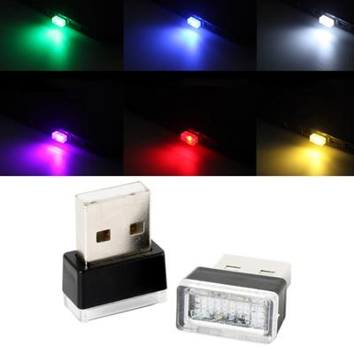 Mini USB LED Bil Hemmabio Auto Interiörljus Neon Atmosphere Ambient Lamp