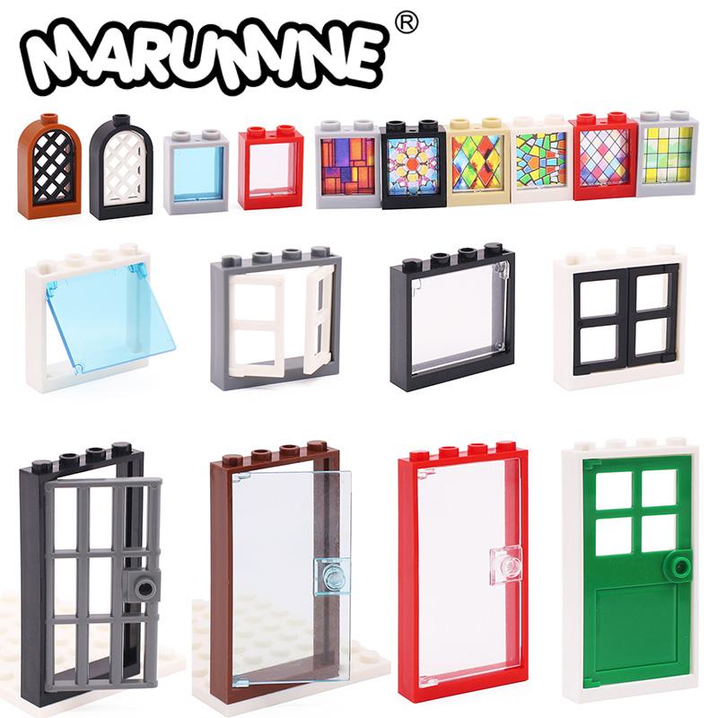 Interesting Toys And Dolls Unisex Marumine Moc Bricks Door Frame Window Glass Building Blocks City House Parts Compatible With 60616 60623 60592 6060160603 60594
