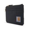 Carhartt Casual Nylon Duck Zipper Cardkeeper Nylon Duck Zipper One Casual Nylon Duck Zipper Cardkeeper Wallet Women's Wallet, (Black), Size,