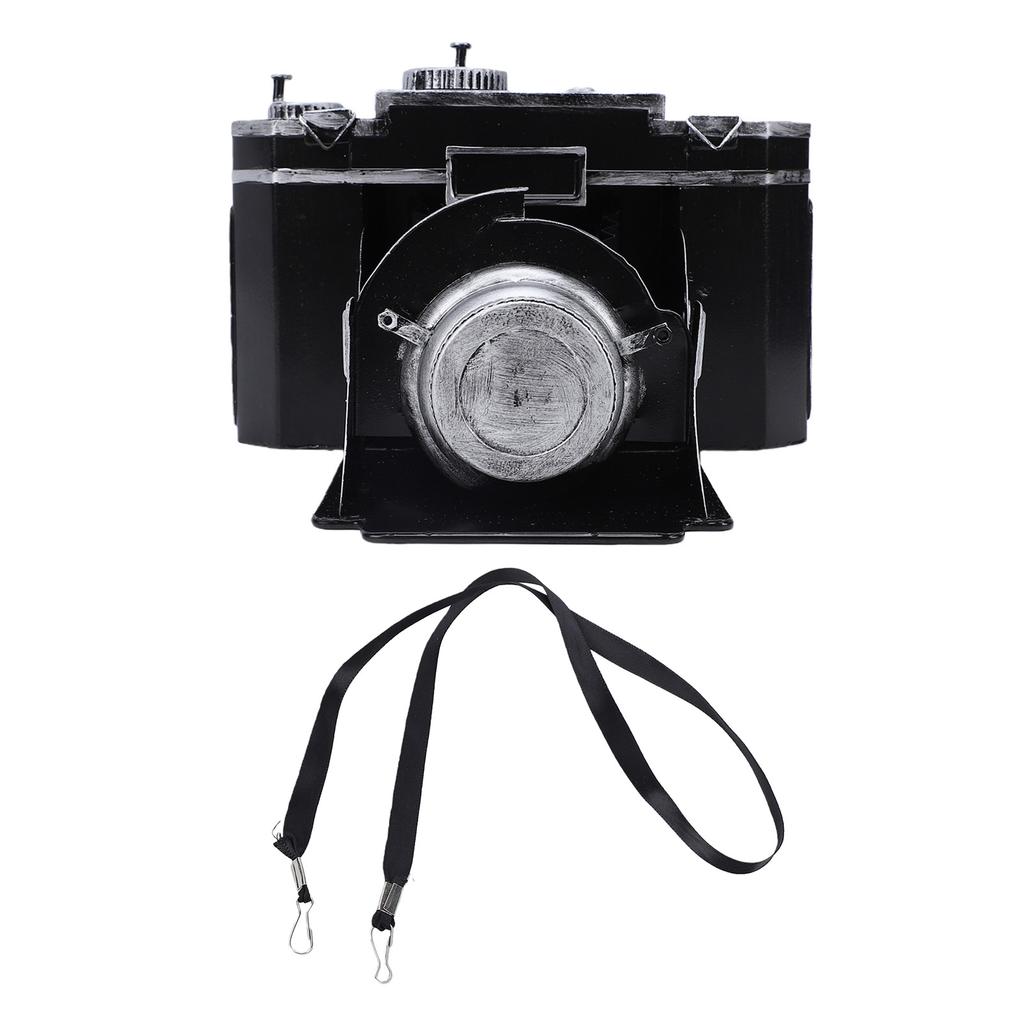 Retro Camera Desk Ornament Metal Antique Vintage Camera Decor for Prop Collectible Figurine