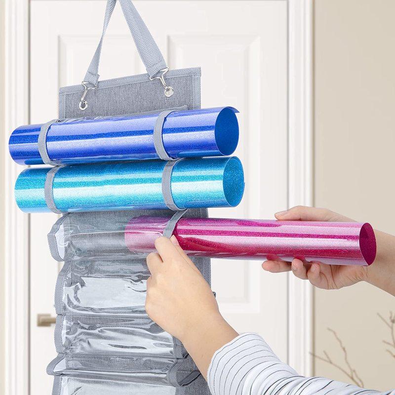 Craft Storage Organizer Vinyl Roll Holder Vinyl Storage Rack Hanging Closet