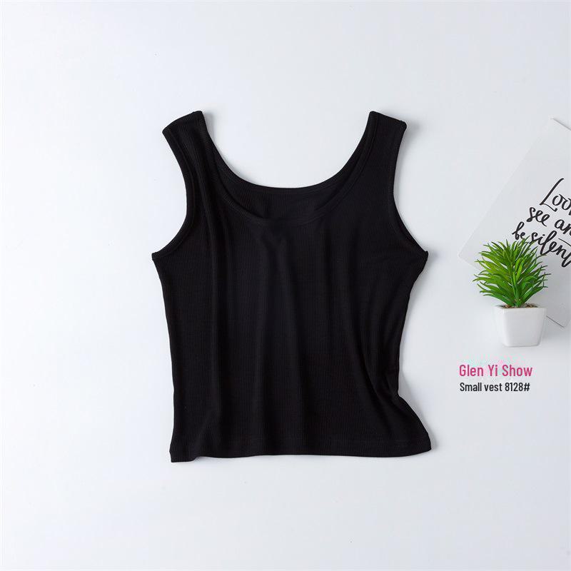 

Укороченная женская майка в рубчик: Летний топ с открытым пупком, пижама, студенческий короткий жилет One Size