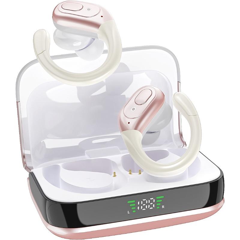 

OEM sports do not drop ear-hanging mobile phones, wireless earphones, waterproof Bluetooth stereo trendy models BX-31-JL рожевий колір золота