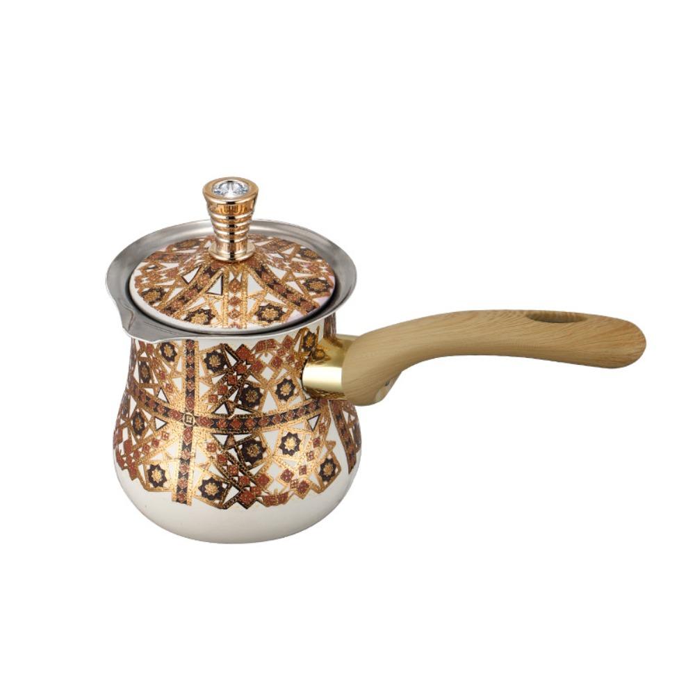 Stainless Steel Turkish Coffee Pot Milk Cup 1pcs Coffee Pot for Brewing Tea, Chocolate, Butter, Milk Cup LS-KFH
