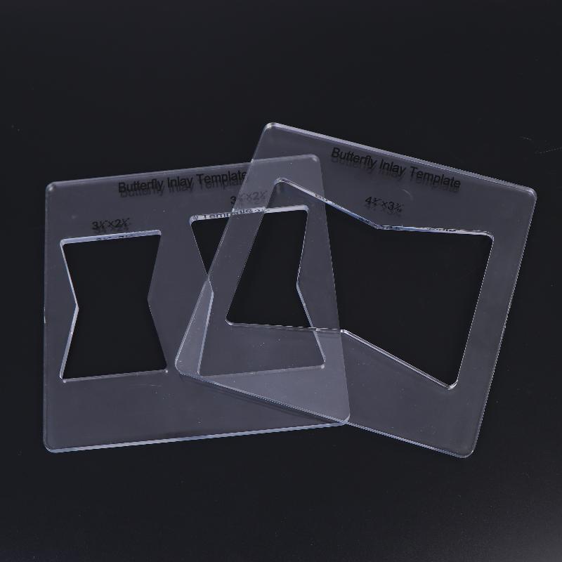 Practical Butterfly Inlay Template Portable Router Jig Template Wear Resistant Location Positioning Woodworking Tools