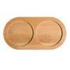 Pepper Mill Tray Bamboo Salt Pepper Shaker Stand Trays Multipurpose Natural Wooden Tray Storage Holder Home Decoration Crafts