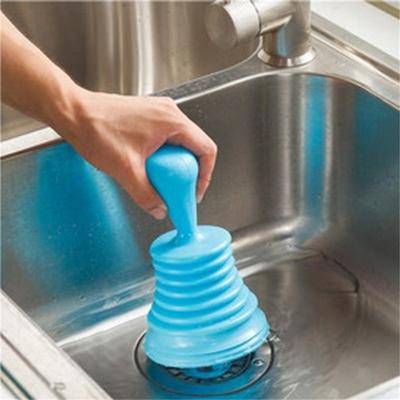 Sink Drain Pipe Bath Pipeline Dredge Suction Cup Toilet Plungers Press Clean Buster Sucker Clog Remover Rubber Plunger Tool