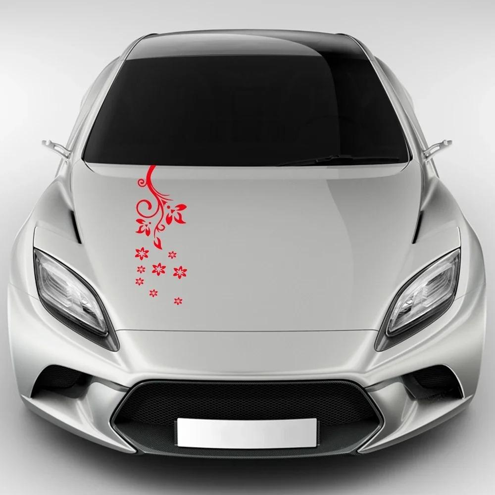 Car Decals Flower Rattan Graphics Sticker Flower Decorative Door Hood Bumper Wall Window Universal Vinyl Decal Auto Accessories