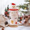 Porcelain Coffee Cup Lovely Christmas Gifts Cup for Latte Christmas Drinking