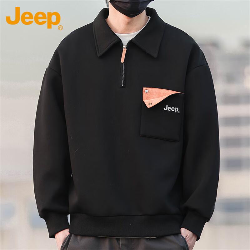 JEEP Men s Half-Zip Sweatshirt 3XL