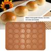 1pc 30 Holes Round Shape Macarons Mat Silicone Macaron Sheet Pad Pastry Cake Baking Tool