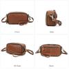 Genuine Leather Crossbody Bag For Women Fashion Casual Satchels Long Strap Sling Shoulder Bag Portable Zipper Handbag