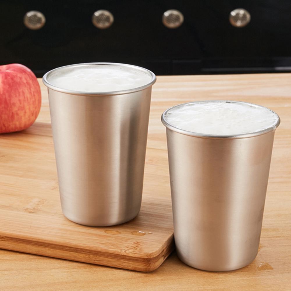 Ölkopp i rostfritt stål Vinkopp Drickskopp för barn Ölpintkoppar