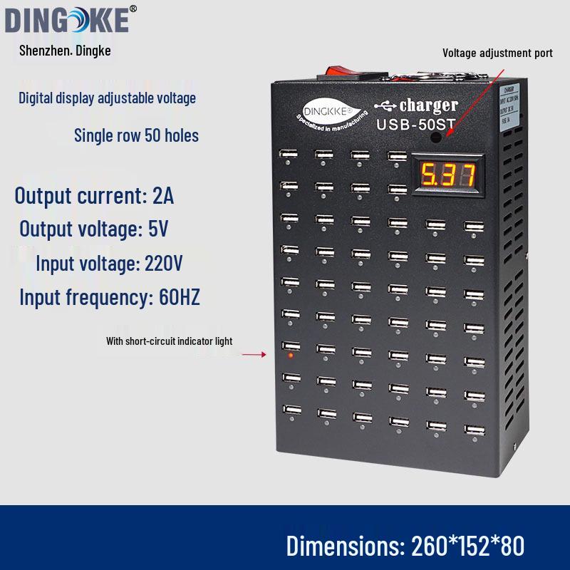 USB Multi-Port Charger: 10-100 Port Station with PD/QC3.0 Fast Charging - Charger King