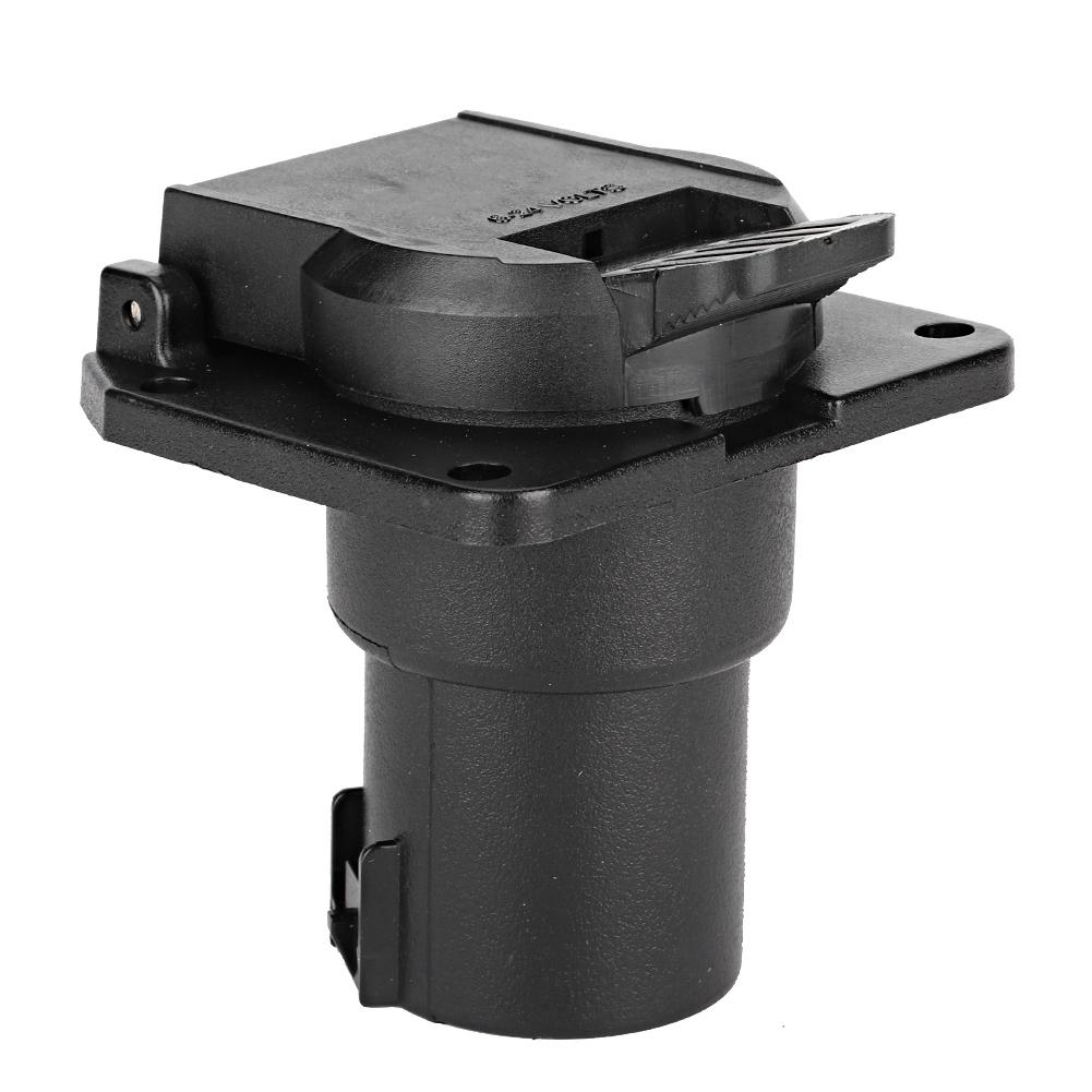 

7-контактная розетка для проводки прицепа, сменная розетка, разъем сигнала прицепа с круглой крышкой