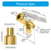 1/2pcs Easy to Use Air Chuck Corrosion Resistant Brass Construction for Valves for Car and Bike Inflation