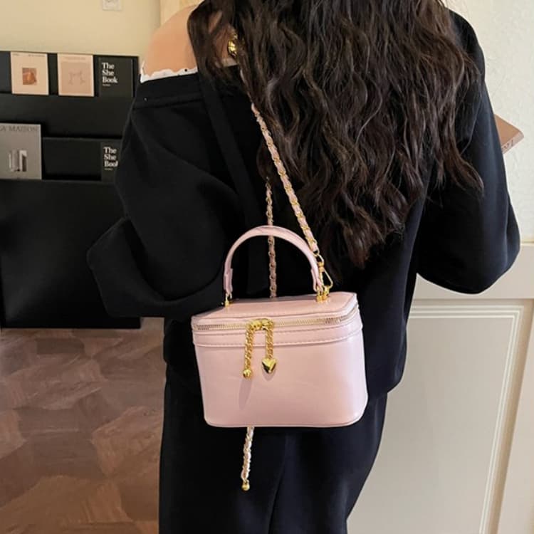 

Chain Box Bag Women s Retro Portable Shoulder Bag
