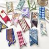New luxury Brand Model Small Silk Scarf Women Hair Band Bag Handbag Handle Ribbon Scarf Band Neck Scarves Neckerchief