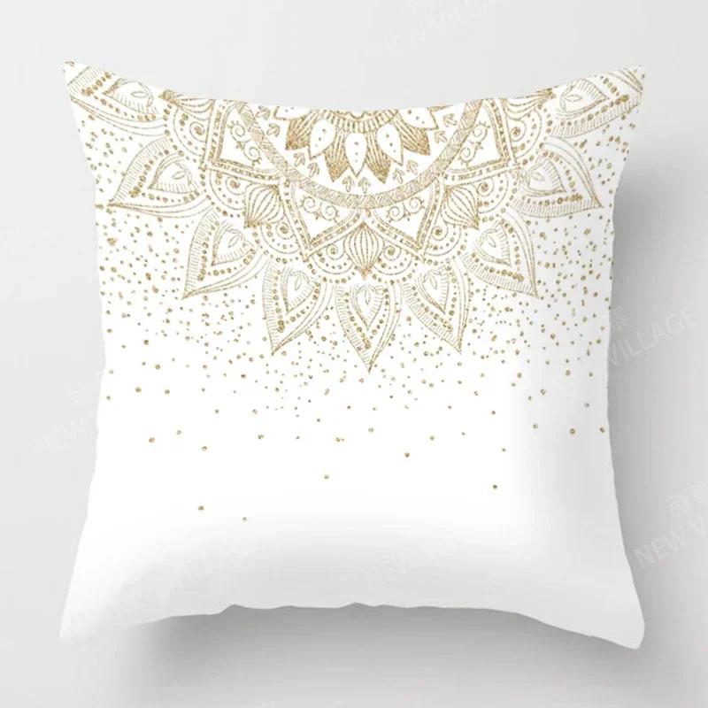 Jesienne Dekoracje Domu Jesienna Poszewka na Poduszkę do Salonu Sofa Boho Poszewka na Poduszkę Mandala